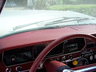 1967 Plymouth Satellite Top View of Dashboard